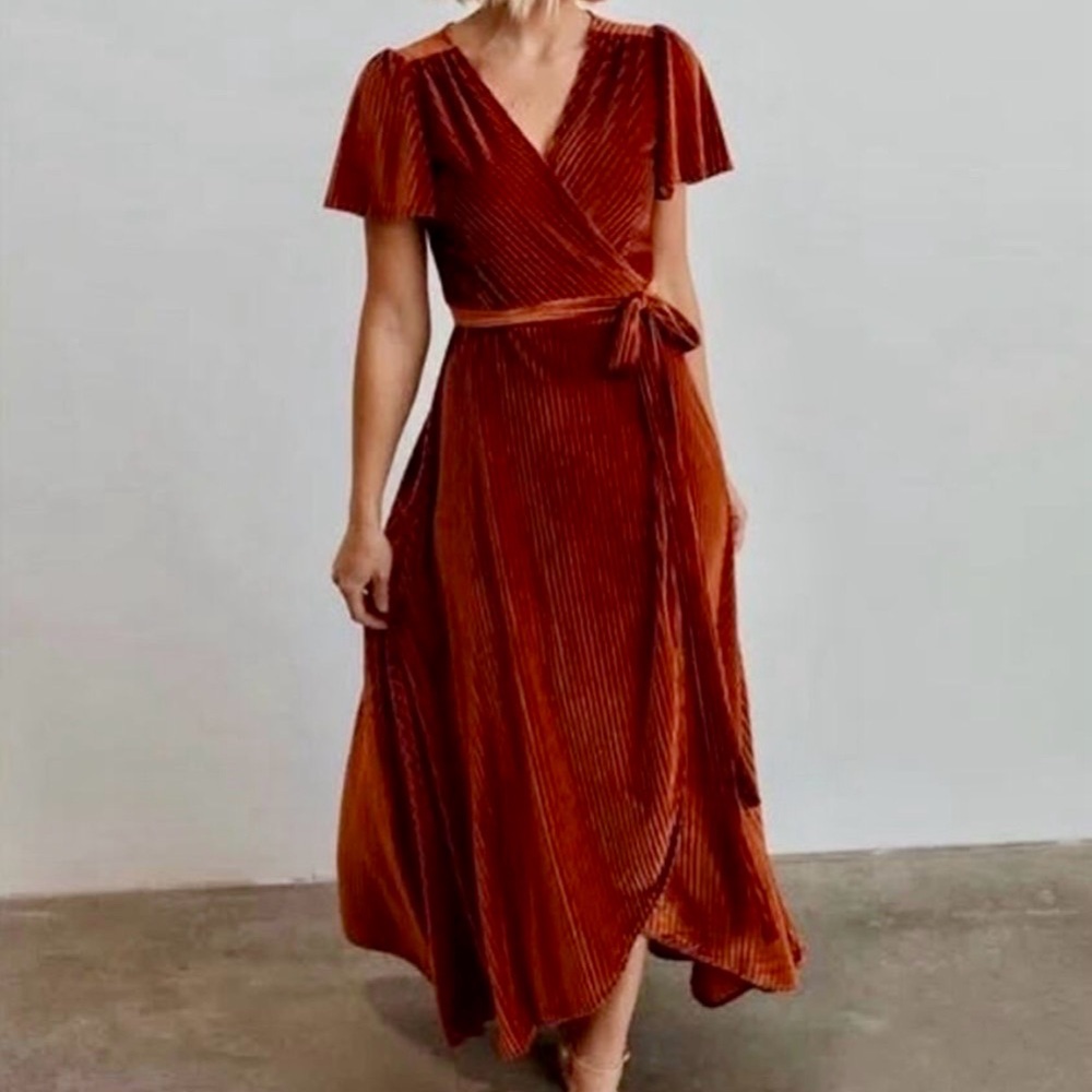 Baltic Born Andi Ribbed Velvet Dress